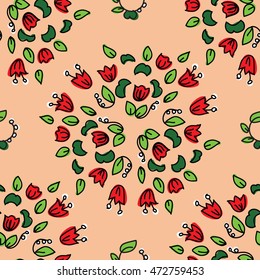 flowers, fabric, wallpaper, texture, textile, seamless, background
