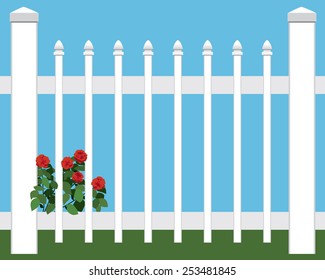 Flowers in Fence