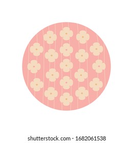 flores estilo bloque plano diseño ícono, naturaleza floral natural ornamentación de jardín adornado y tema botánico Ilustración vectorial