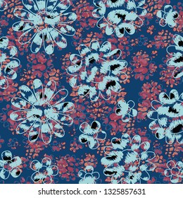 flowers and Floral background, Animal print, leopard texture background