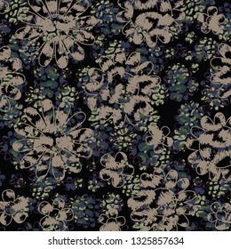 flowers and Floral background, Animal print, leopard texture background