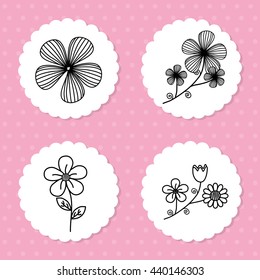 Flowers, floral card 