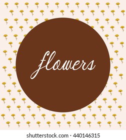 Flowers, floral card 