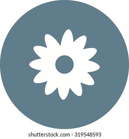 Flowers, flower, summer icon vector image. Can also be used for shapes and geometry. Suitable for use on web apps, mobile apps and print media.