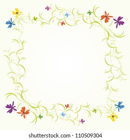 Flowers frame