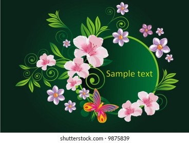 Flowers frame