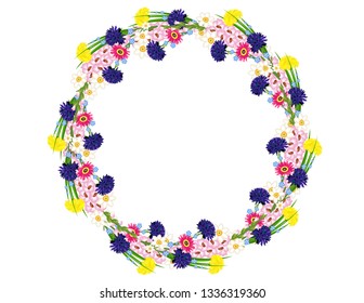 Flowers frame decor