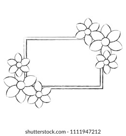 flowers garden decorative frame