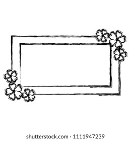 flowers garden decorative frame