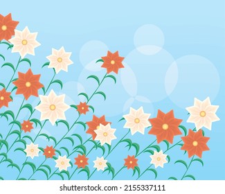 flowers garden nature scene background