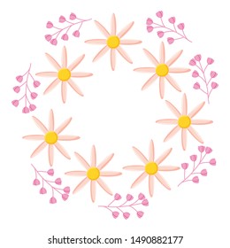 flowers garden plants decorative frame