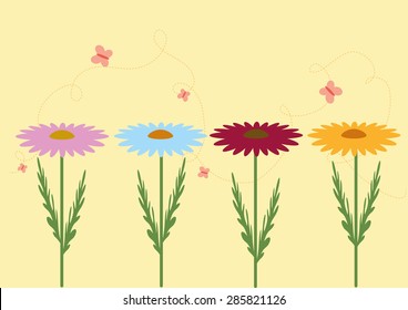 Flowers Garden Vector