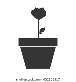 Flowers and gardening theme design, vector illustration icon graphic.