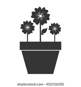 Flowers and gardening theme design, vector illustration icon graphic.