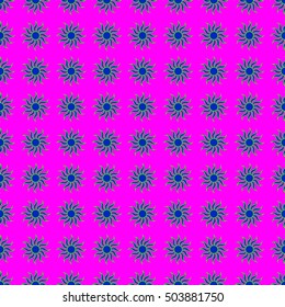 Flowers geometric seamless pattern. Fashion graphic background design. Modern stylish abstract texture. Colorful template for prints, textiles, wrapping, wallpaper, website. Stock VECTOR illustration