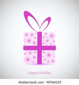 Flowers gift for your holiday. Vector background. Best choice