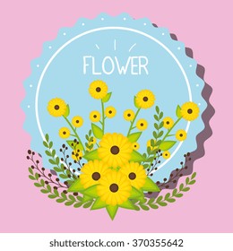 Flowers graphic design