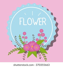 Flowers graphic design