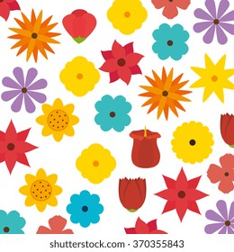 Flowers graphic design
