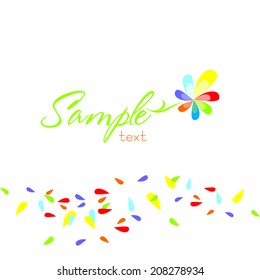 flowers greeting card