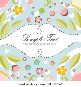 Flowers greeting card