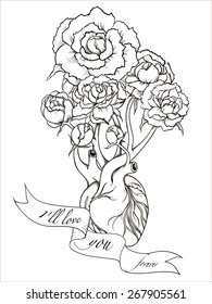 flowers growing from the heart