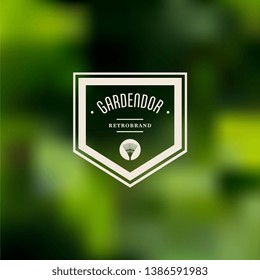 Flowers Hand Drawn Design Element in Vintage Style for Logotype, Label, Badge and other design. Flower shop retro vector illustration.