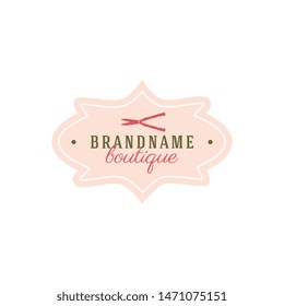 Flowers Hand Drawn Design Element in Vintage Style for Logotype, Label, Badge and other design. Flower shop retro vector illustration.