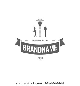 Flowers Hand Drawn Design Element in Vintage Style for Logotype, Label, Badge and other design. Flower shop retro vector illustration.