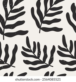 Flowers hand drawn seamless pattern