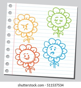 Flowers having funny faces