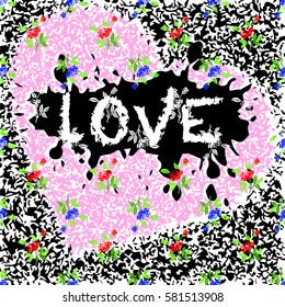 Flowers with heart