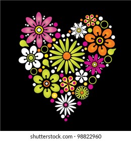 flowers heart