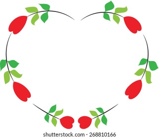 flowers with heart shape 