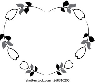 flowers with heart shape 