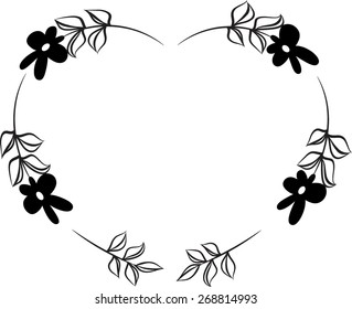 flowers with heart shape