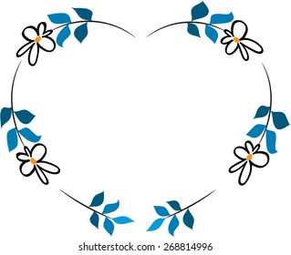 flowers with heart shape