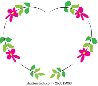 flowers with heart shape
