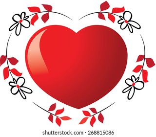 flowers with heart shape