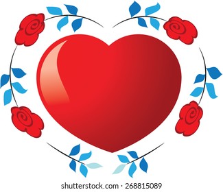 flowers with heart shape