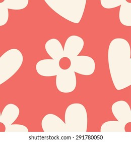 Flowers and hearts