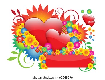 Flowers & hearts