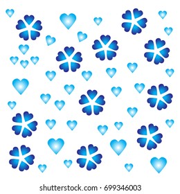Flowers with hearts