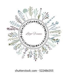 Flowers and herbs drawn by hand pencil. It can be used to design your goods, for example in cosmetics