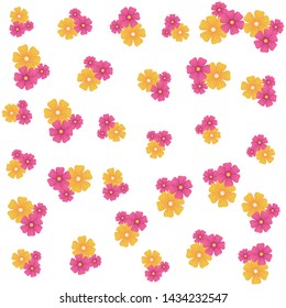 flowers icon cartoon background vector illustration graphic design