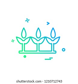 Flowers icon design vector