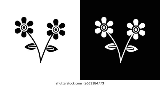 Blumen-Symbol eines flachen Stilvektors
