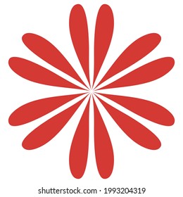 Flowers icon hand drawn vector illustration