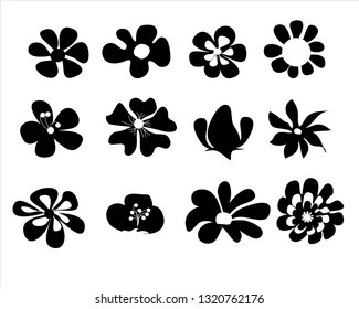 flowers icon on white background.