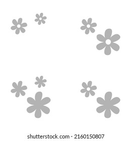 flowers icon on white background, vector illustration